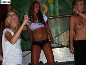competition of wet t-shirts in a night club. Part 3. Thumbnail 19