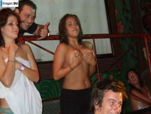 competition of wet t-shirts in a night club. Part 4. Thumbnail 13