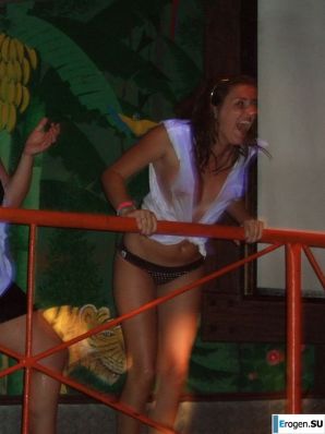 competition of wet t-shirts in a night club. Part 5. Thumbnail 5