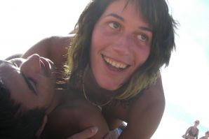 Lesbian on vacation with a friend. Thumbnail 10