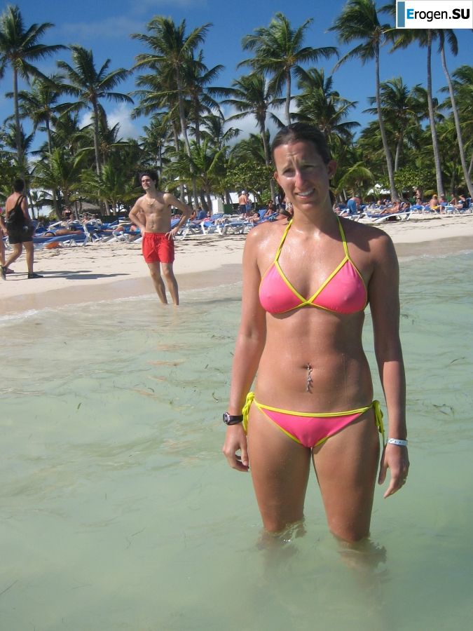 nude on the beach, though ugly. Slide 1