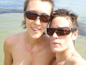 Lesbian on vacation with a friend. Part 3. Thumbnail 38