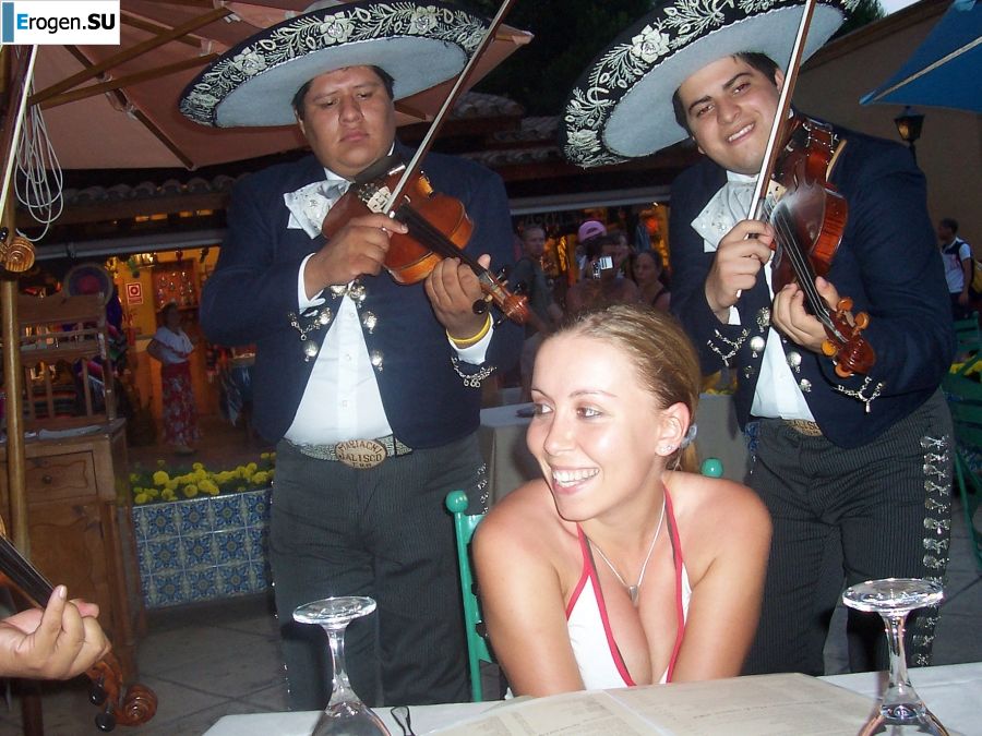 stripper in the courtyard with her boyfriend. Slide 30