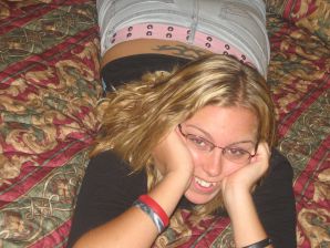 Minx with glasses masturbates without a shadow of shame. Thumbnail 1