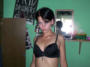 A tanned girl is spinning naked in a room. Thumbnail 8