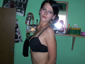 A tanned girl is spinning naked in a room. Thumbnail 9
