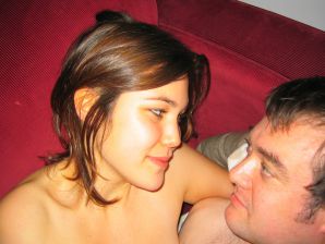 A young Asian girl is lying in bed after sex. Thumbnail 4