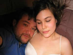 A young Asian girl is lying in bed after sex. Thumbnail 8