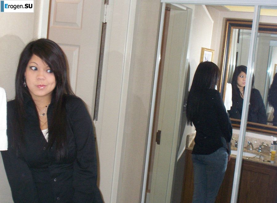 An attractive girl poses for cancer, showing her labia. Slide 3