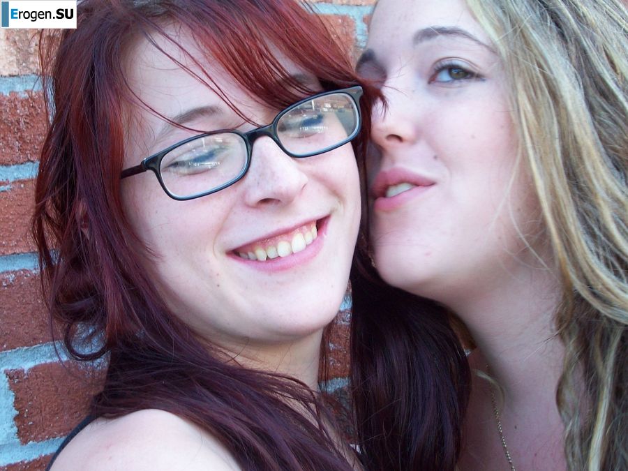 The naughty redhead girl undressed and engaged in passionate sex. Slide 1
