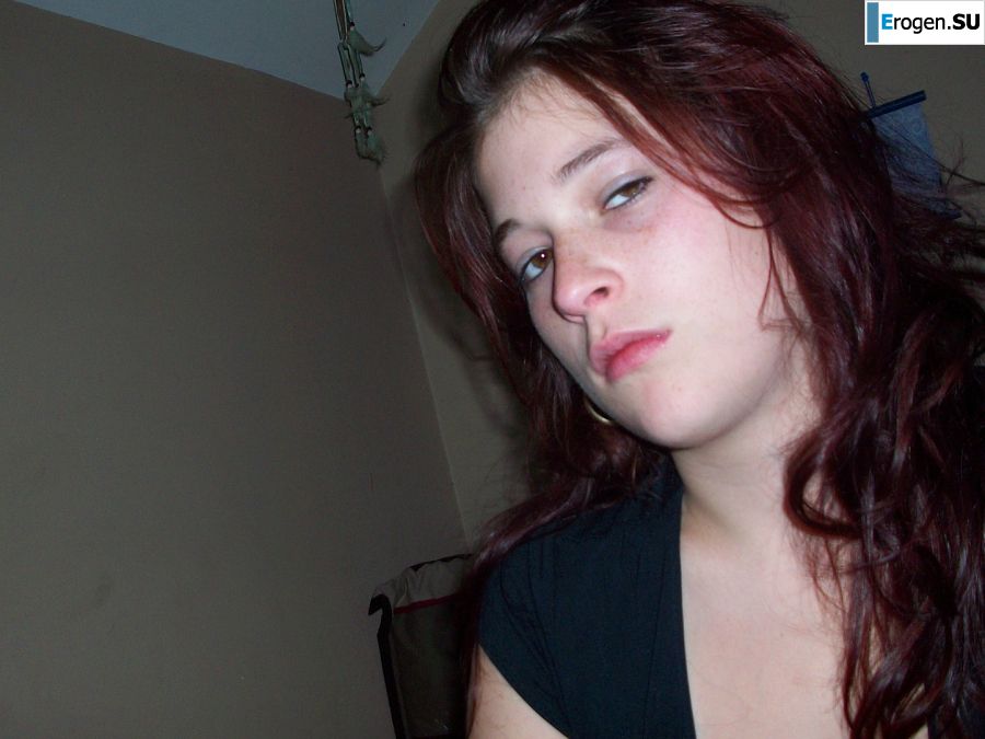 The naughty redhead girl undressed and engaged in passionate sex. Slide 10