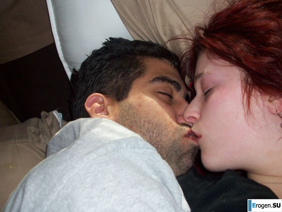 The naughty redhead girl undressed and engaged in passionate sex. Slide 27