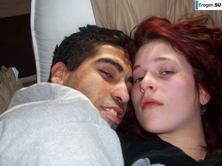 The naughty redhead girl undressed and engaged in passionate sex. Slide 28