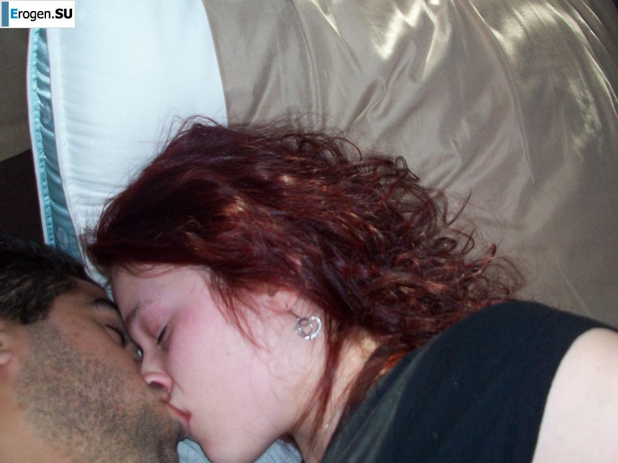 The naughty redhead girl undressed and engaged in passionate sex. Slide 30
