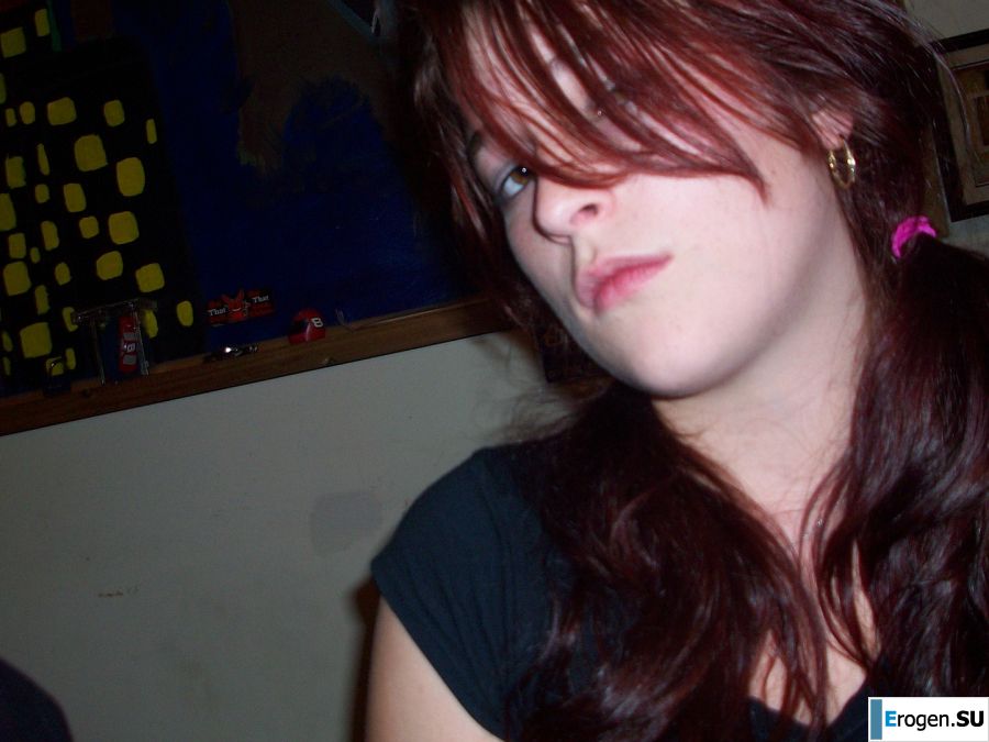 The naughty redhead girl undressed and engaged in passionate sex. Slide 8