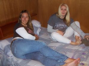 Luxurious blondes with magnificent breasts caress each other and expose themselves. Thumbnail 25