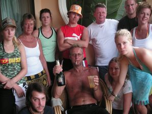 The girl showed boobs on vacation in the company of friends. Thumbnail 5