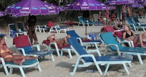 The girl showed boobs on vacation in the company of friends. Thumbnail 8