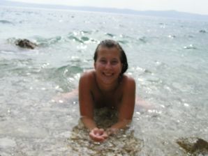 A sports student undressed on the beach and swam naked. Part 2. Thumbnail 23
