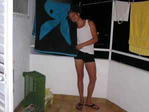 A sports student undressed on the beach and swam naked. Part 2. Thumbnail 37