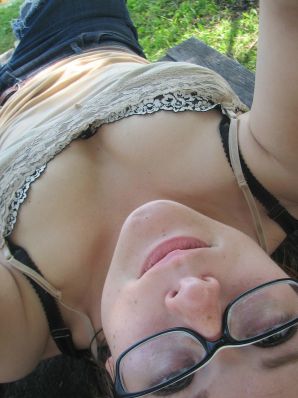 A girl with large breasts poses in clothes and then undresses. Part 2. Thumbnail 12