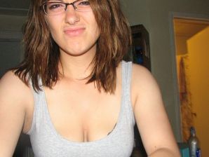 A girl with large breasts poses in clothes and then undresses. Part 2. Thumbnail 20