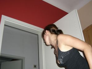 An appetizing student took off everything and showed a shaved pussy. Thumbnail 18