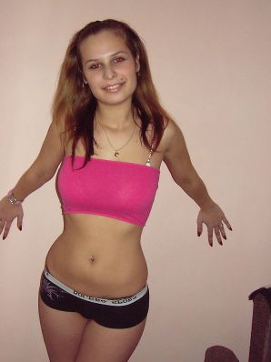 A young student showed panties and a small breast. Thumbnail 2