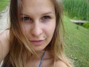 A young student showed panties and a small breast. Thumbnail 3