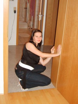 Role games of a bright brunette in a short skirt and her boyfriend. Thumbnail 4
