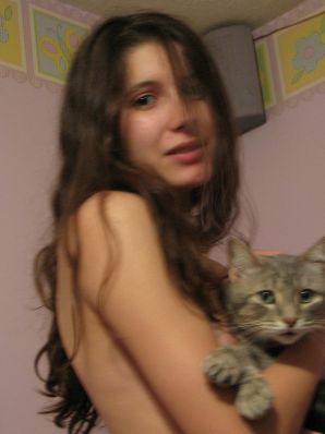 A pretty student is fingering a pussy and showing her labia. Thumbnail 2