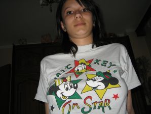 A student with a slender waist takes off her clothes on camera. Thumbnail 17