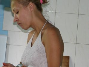 Cute blonde has sex with her boyfriend. Thumbnail 15