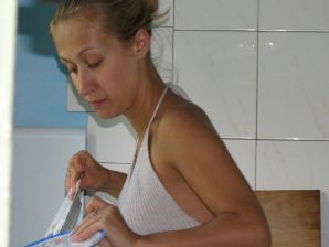 Cute blonde has sex with her boyfriend. Thumbnail 16