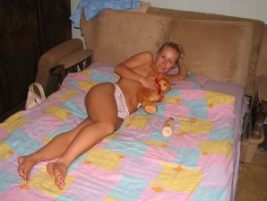 Cute blonde has sex with her boyfriend. Thumbnail 8