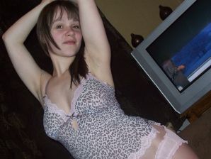 Young mischievous brunette shows elastic breasts and ass. Thumbnail 14