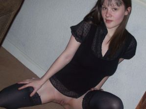 Young mischievous brunette shows elastic breasts and ass. Thumbnail 39
