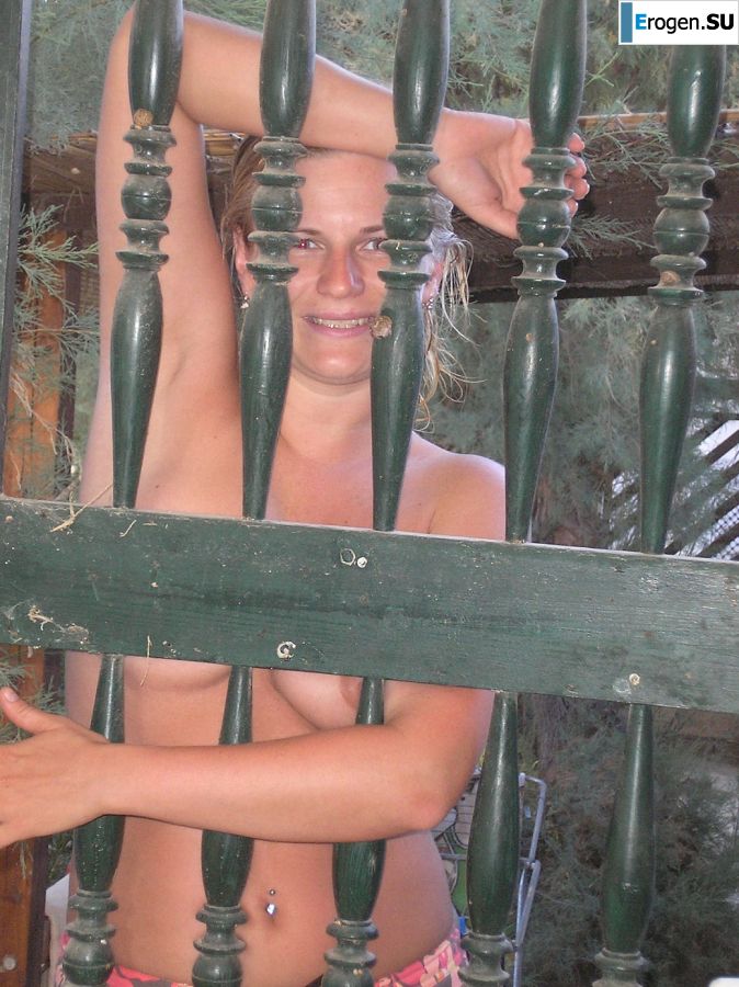 Depraved blonde pleases herself with a vibrator and fingers. Slide 35