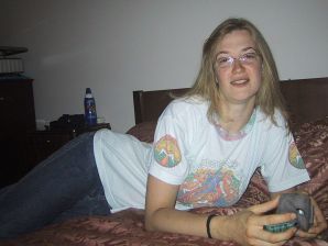 A tall blonde with wide hips undressed at home and showed tits. Part 2. Thumbnail 24
