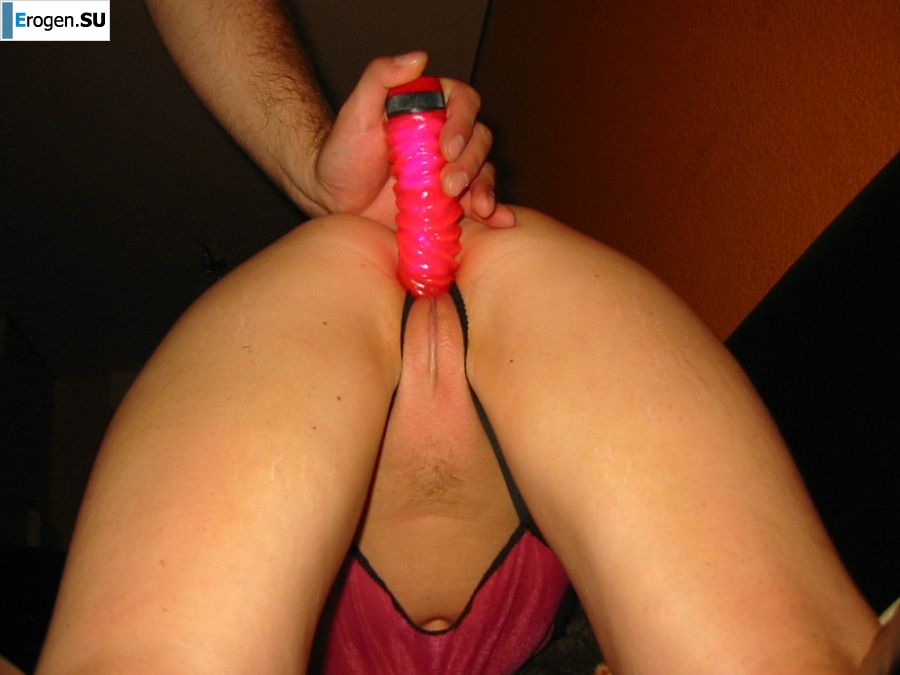 The young minx pleases herself with fingers and a vibrator. Part 2. Slide 17
