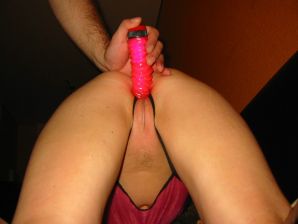 The young minx pleases herself with fingers and a vibrator. Part 2. Thumbnail 17