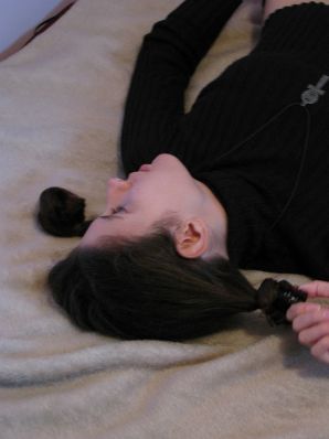 A pretty student is fingering a pussy and showing her labia. Part 2. Thumbnail 25