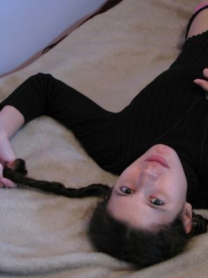 A pretty student is fingering a pussy and showing her labia. Part 2. Thumbnail 26