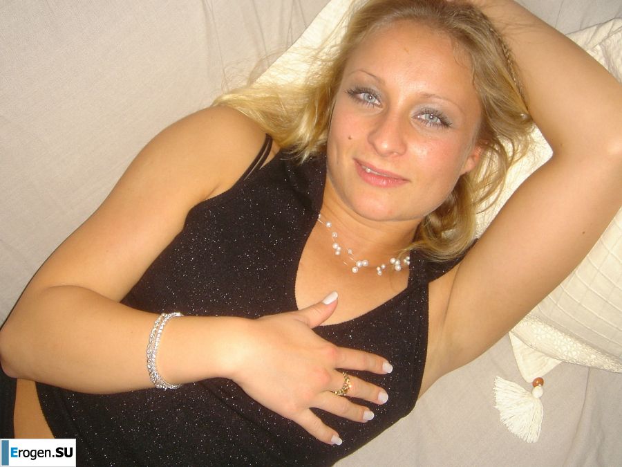 Cute blonde in pink panties showed tight boobs. Part 2. Slide 11