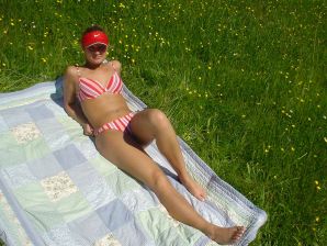 Cute blonde in pink panties showed tight boobs. Part 2. Thumbnail 33