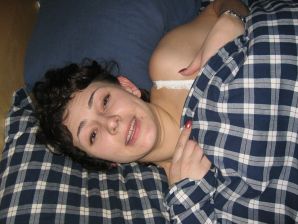 A curly-haired mature beauty is not shy about having sex on camera. Thumbnail 14