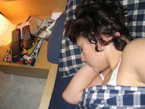 A curly-haired mature beauty is not shy about having sex on camera. Thumbnail 20