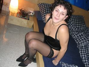 A curly-haired mature beauty is not shy about having sex on camera. Thumbnail 28