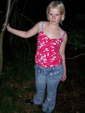 Appetizing magnificent blonde spread her legs right on the grass. Thumbnail 28
