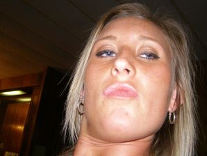 A blonde in pink panties drank and spread her legs in a billiard club. Part 2. Thumbnail 21